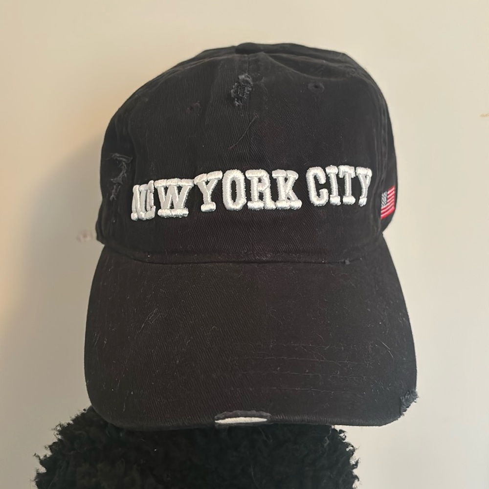 New York City Steve Madden Distressed Baseball Cap Hat